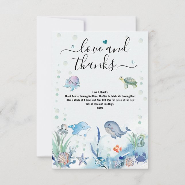 Carte de remerciement plate (Dos)