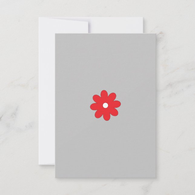 Carte de remerciement plate (Devant)