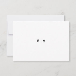 Carte de remerciement plate 8,9 x 12,7 cm