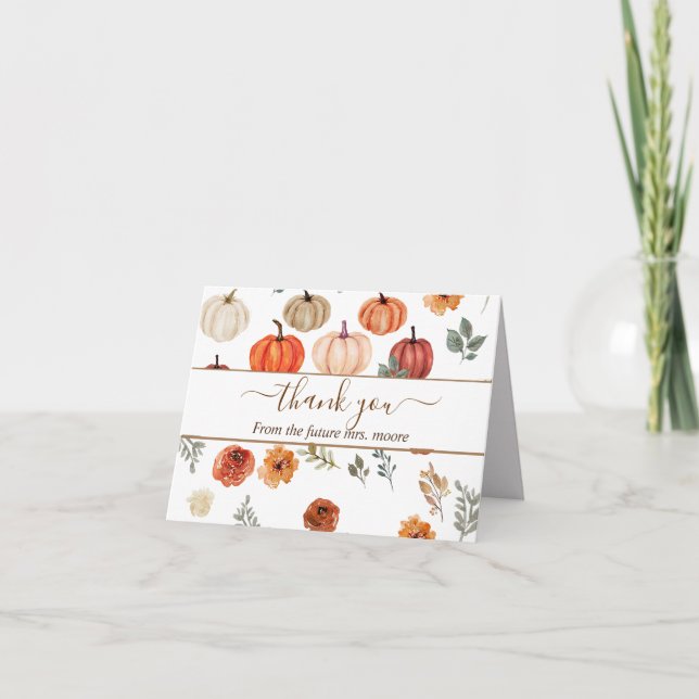 Carte de remerciement pliée pour Baby Shower rusti (Devant)