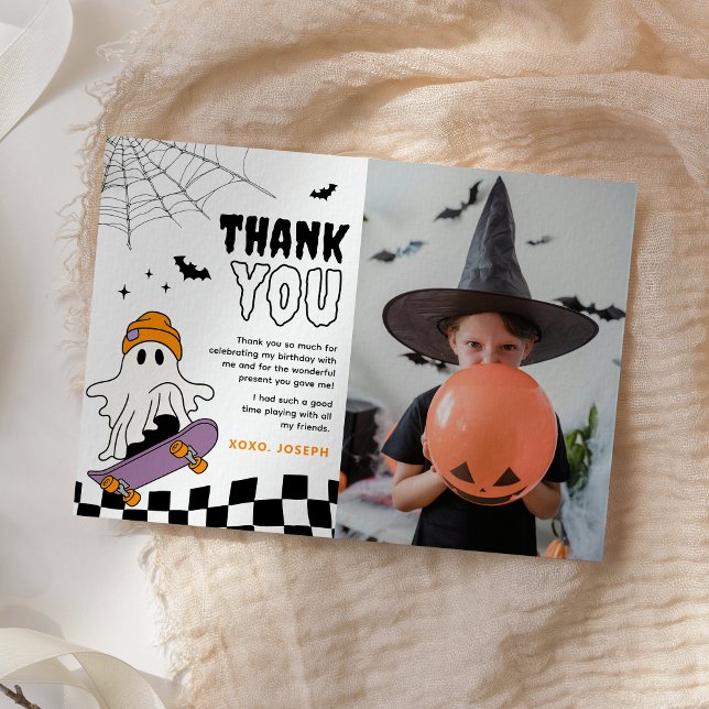 Carte de remerciement pour anniversaire d'Hallowee (Créateur téléchargé)