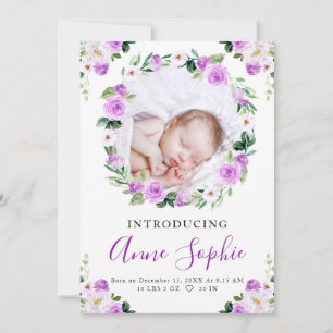 Carte de Remerciement pour Annonce de Naissance au