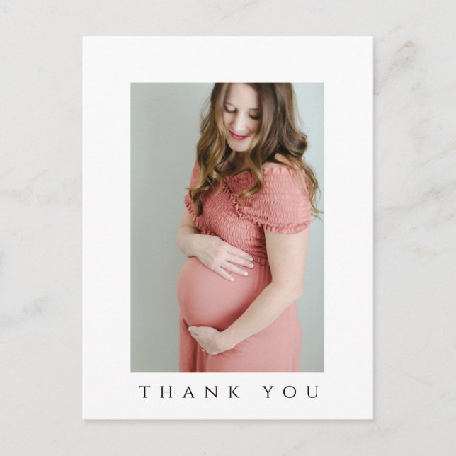 Carte de remerciement pour Baby Shower (Devant)