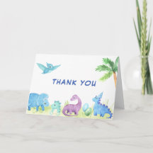 Carte de remerciement pour Baby Shower avec un jol