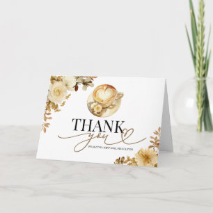 Carte de Remerciement pour Baby Shower Love Is Bre