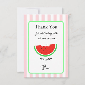 Carte de remerciement pour enfants One in a Melon 