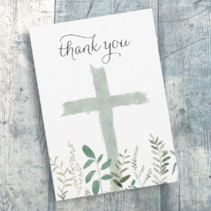 carte de remerciement pour événement religieux