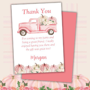 Carte de remerciement pour fête d'anniversaire de