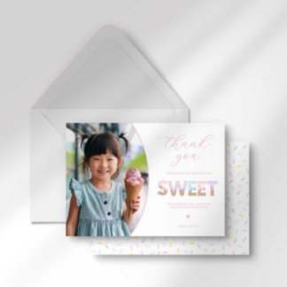 Carte de remerciement pour fête de glace