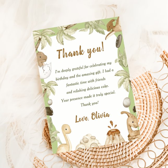 Carte de remerciement pour garçon d'anniversaire d (Créateur téléchargé)