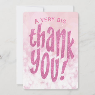 Carte de remerciement pour la fête d'anniversaire 
