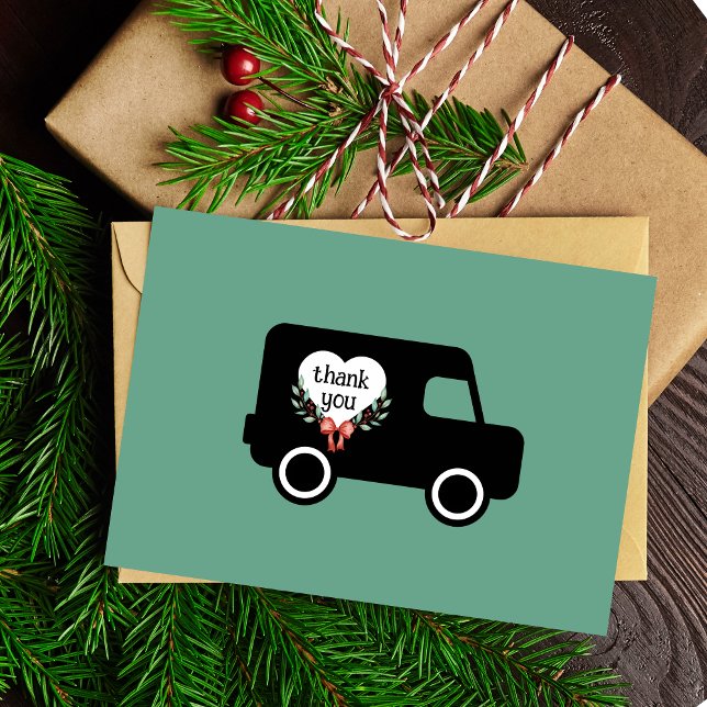 Carte de remerciement pour la livraison du courrie (Créateur téléchargé)