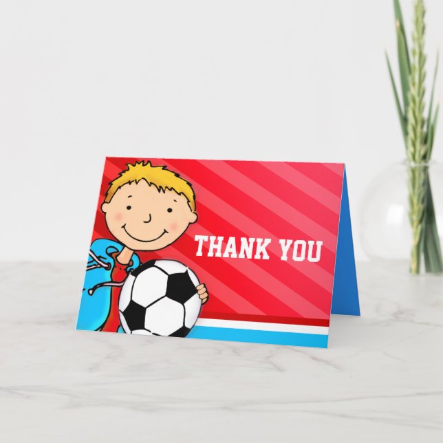 Carte de remerciement pour l'anniversaire d'un gar (Devant)