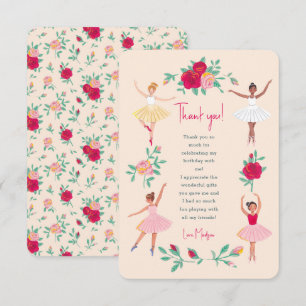 Carte de remerciement pour l'anniversaire d'une je