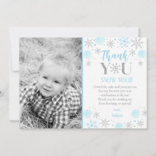Carte de remerciement pour le 1er anniversaire ave