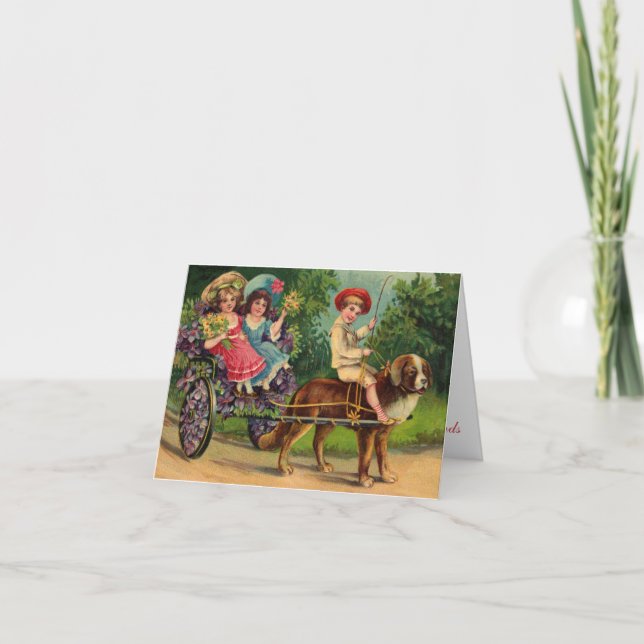 Carte de remerciement pour le défilé des enfants v (Devant)