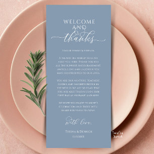 Carte de Remerciement pour le Dîner de Mariage Mod