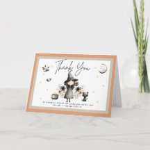 Carte de remerciement pour le premier anniversaire