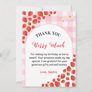 Carte de remerciement pour le premier anniversaire