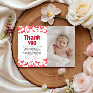Carte de remerciement pour le premier anniversaire