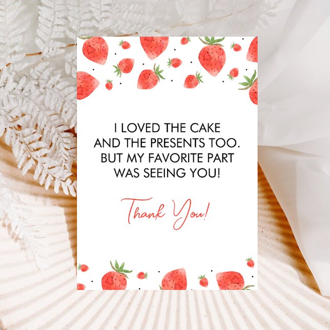 Carte de remerciement pour le premier anniversaire (Créateur téléchargé)