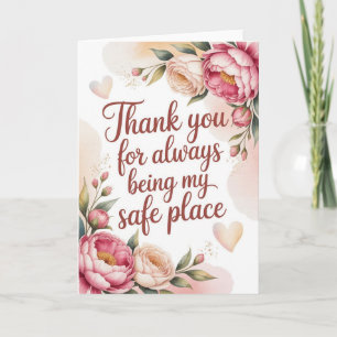 Carte de remerciement pour maman