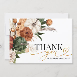Carte de remerciement pour mariage de Fête de Fian