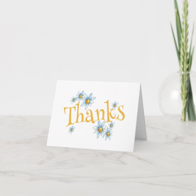 Carte de remerciement pour toutes occasions avec d (Devant)