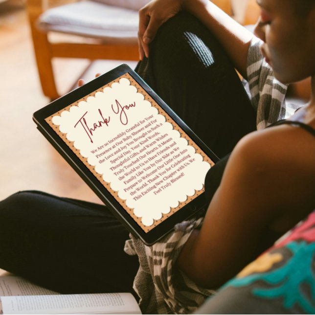 Carte de remerciement pour une Baby Shower d'autom (baby shower fall pumpkin)