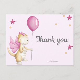 Carte de remerciement pour une Baby Shower Magique