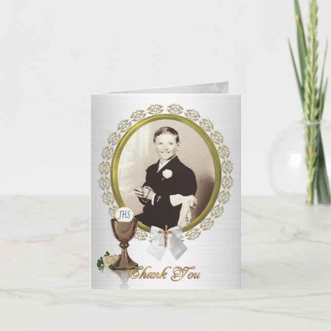 Carte de remerciement Première communion/Confirmat (Devant)