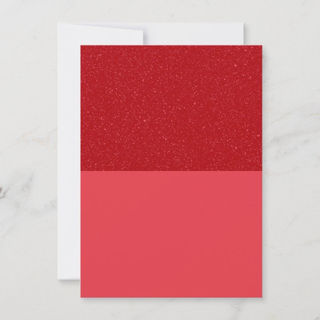 Carte de remerciement rouge tomate Glitter-Top - P (Devant)