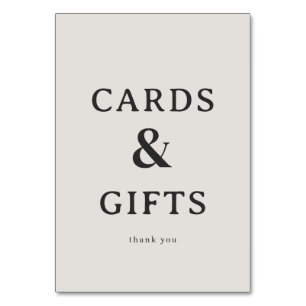 Carte de Remerciement Sérigraphiée Beige Élégante