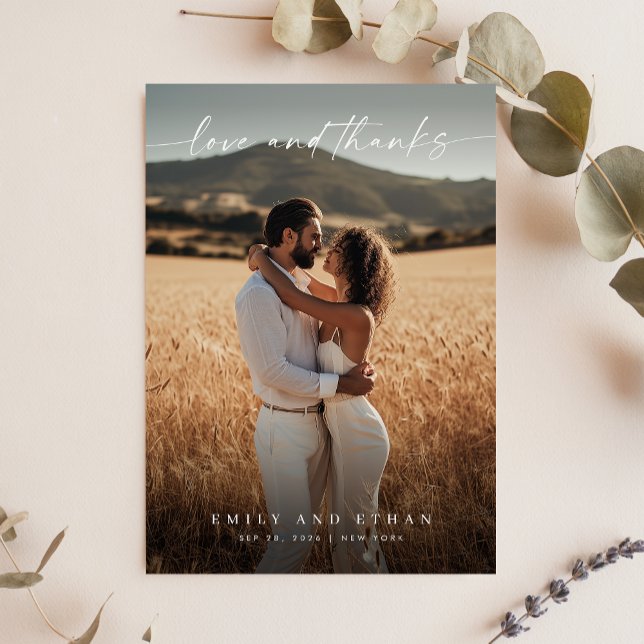 Carte de remerciement simple et élégante pour jeun (Créateur téléchargé)