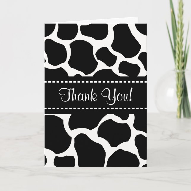 Carte de remerciement toutes occasions Taches de v (Devant)