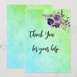 Carte de remerciements