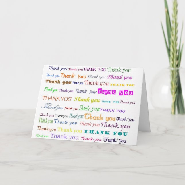 Carte de remerciements (Devant)