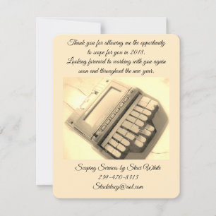 Carte de remerciements