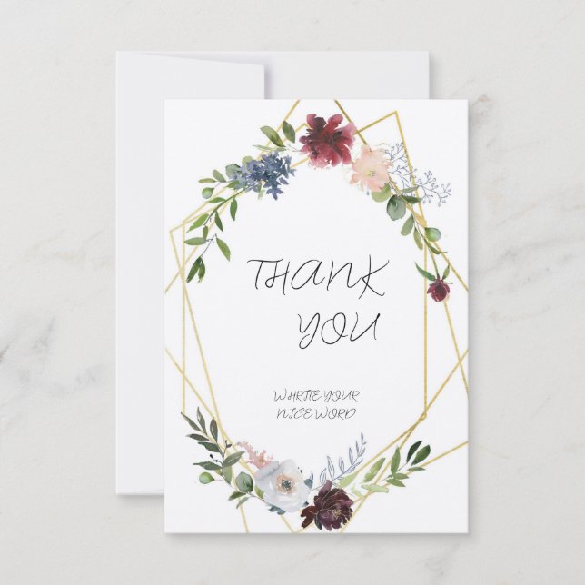 Carte de remerciements (Devant)