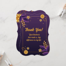 Carte de remerciements