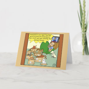 Carte De Remerciements 1498 Caricature de pirates et de chats