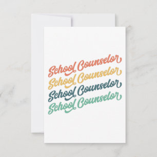 Carte De Remerciements 1/2- Retour À L'École Vintage Conseiller