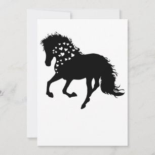 Carte De Remerciements 1- Chemise à cheval, Aiguille à cheval, Filles Che