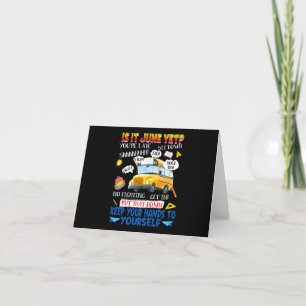 Carte De Remerciements 29.It June Yet School Funny Bus Driver