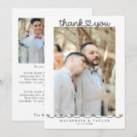 2 photographies Message de mariage gay personnalis