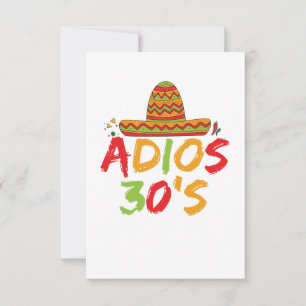 Carte De Remerciements 30e anniversaire de la fête mexicaine Cinco de May
