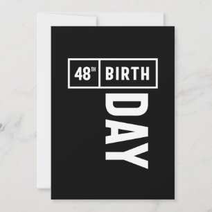 Carte De Remerciements 48 Ans - 48e Anniversaire Drôle Cadeau