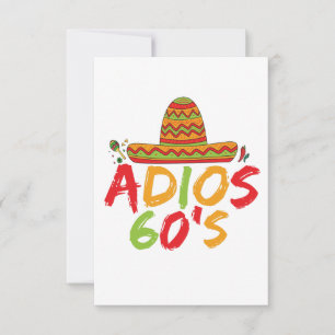 Carte De Remerciements 60e anniversaire de la fête mexicaine Cinco de May