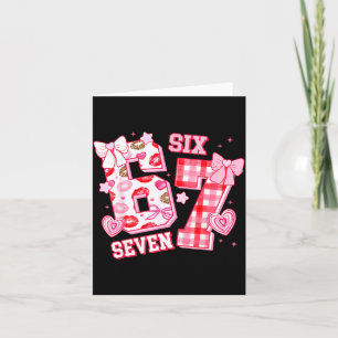 Carte De Remerciements 67 Meme Saint-Valentin Six Sept Cœur 6 7 Argot Fil