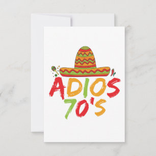 Carte De Remerciements 70e anniversaire de la fête mexicaine Cinco de May